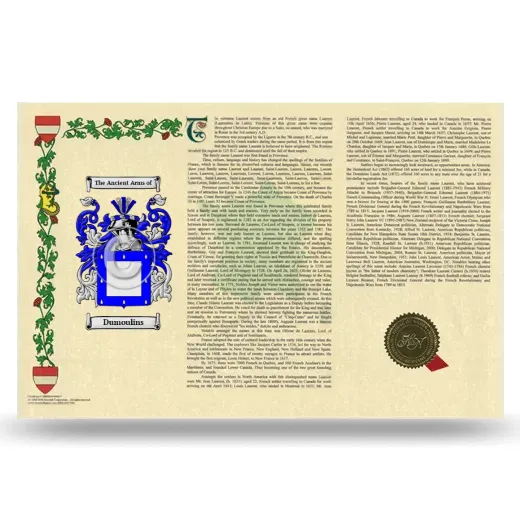 Dumoulins Armorial History Landscape Style