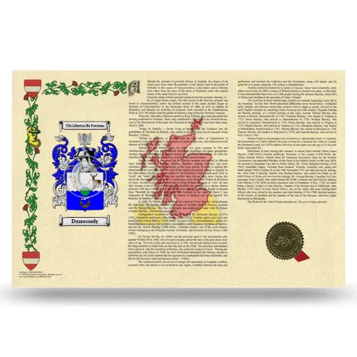 Dunwoody Armorial History Landscape Style