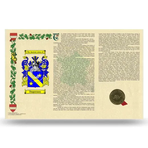 Duquesnoy Armorial History Landscape Style