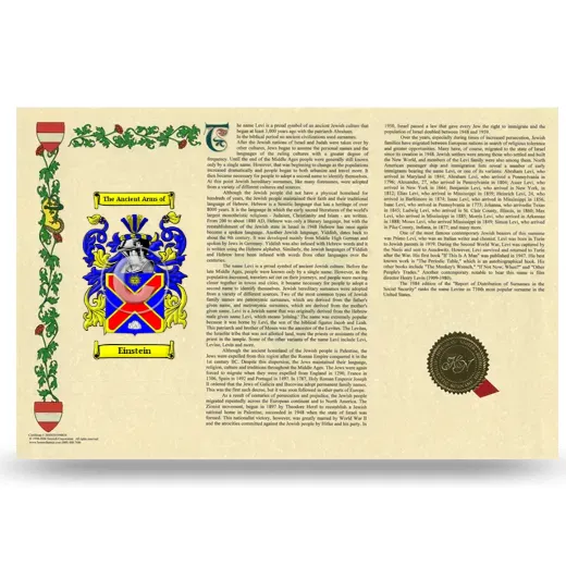Einstein Armorial History Landscape Style