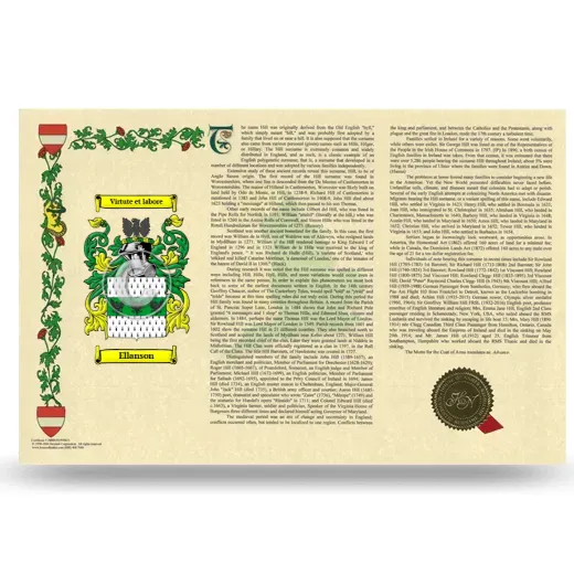 Ellanson Armorial History Landscape Style