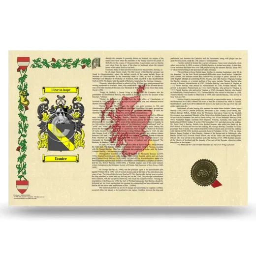 Ennire Armorial History Landscape Style
