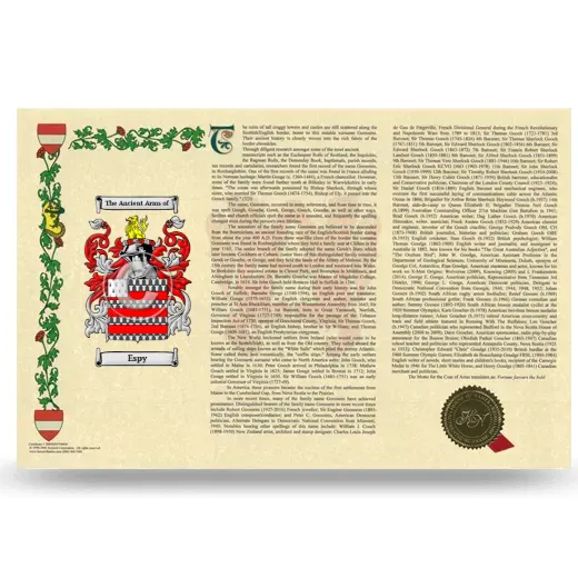 Espy Armorial History Landscape Style