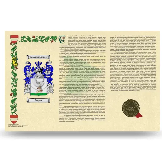 Esquer Armorial History Landscape Style