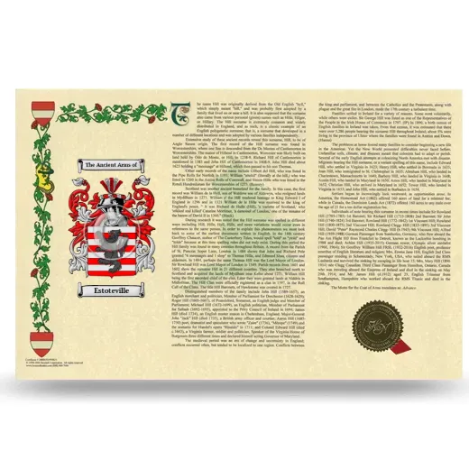 Estoteville Armorial History Landscape Style