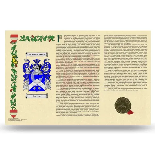 Evertse Armorial History Landscape Style