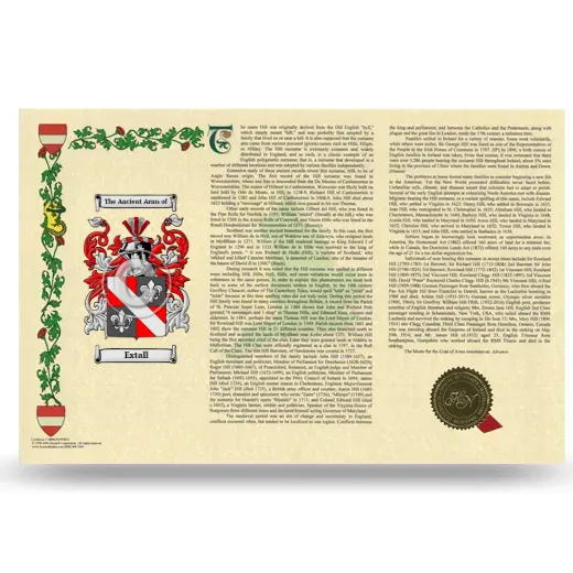 Extall Armorial History Landscape Style