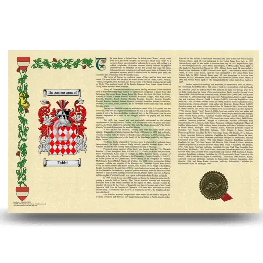 Fabbi Armorial History Landscape Style