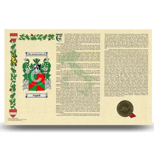 Fagioli Armorial History Landscape Style