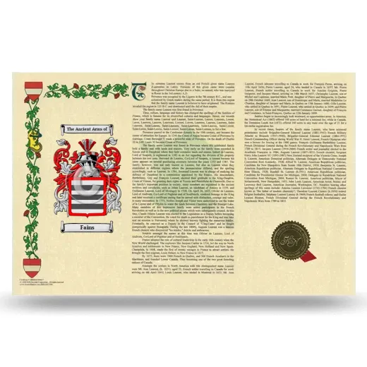 Fains Armorial History Landscape Style