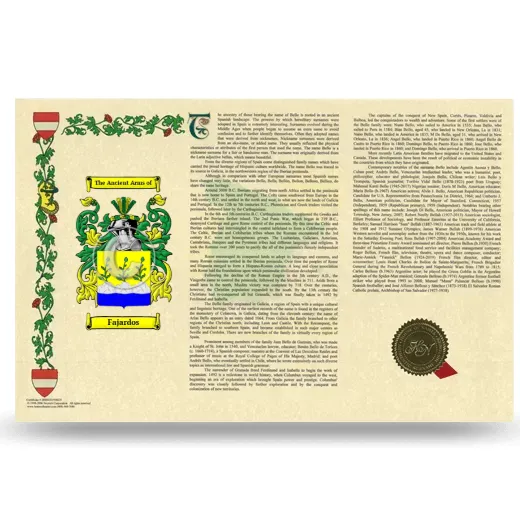 Fajardos Armorial History Landscape Style