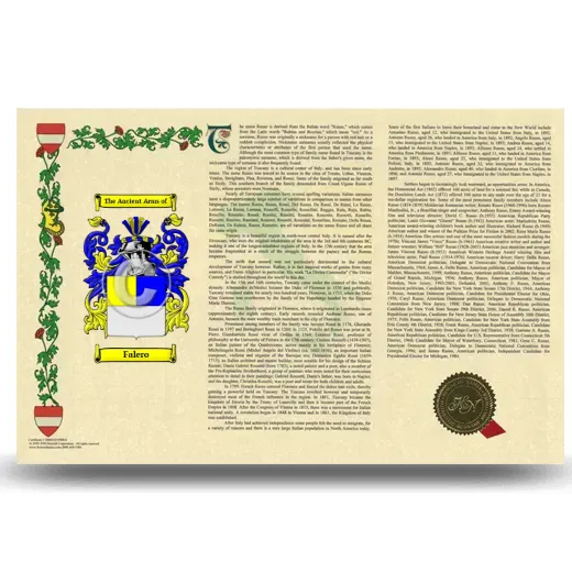 Falero Armorial History Landscape Style