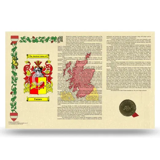 Farnes Armorial History Landscape Style