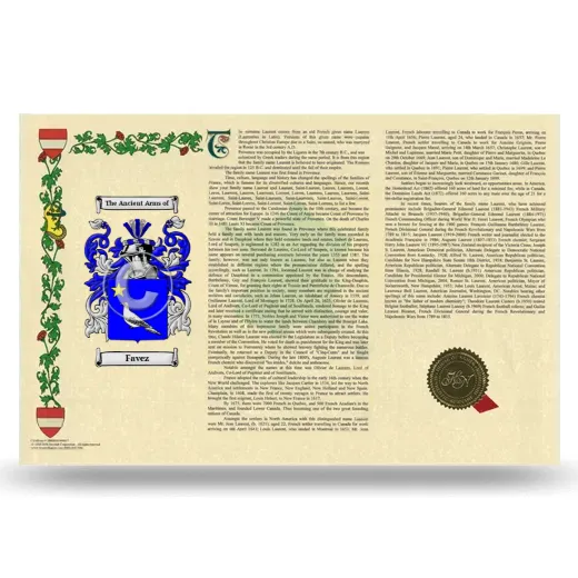 Favez Armorial History Landscape Style