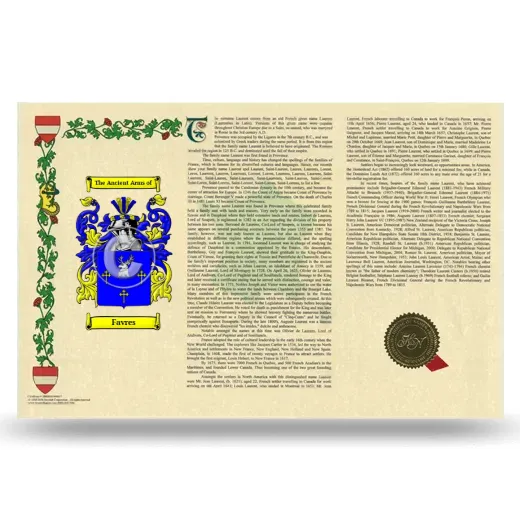 Favres Armorial History Landscape Style