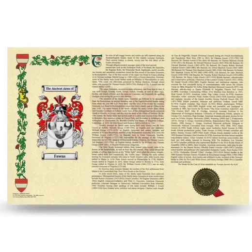 Fawns Armorial History Landscape Style