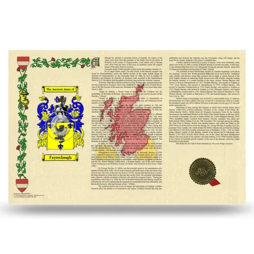 Fayreclough Armorial History Landscape Style