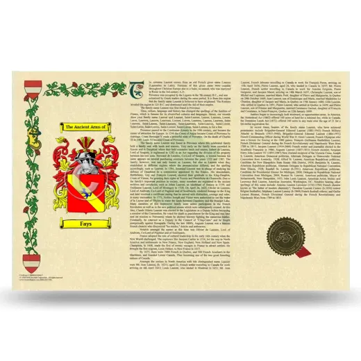 Fays Armorial History Landscape Style