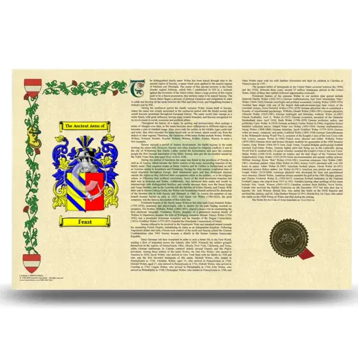 Feast Armorial History Landscape Style