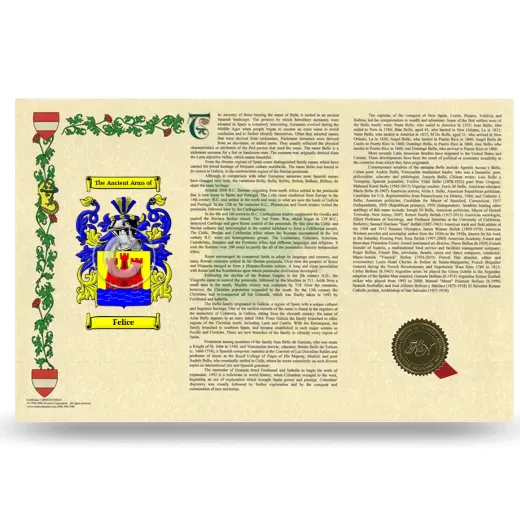 Felice Armorial History Landscape Style