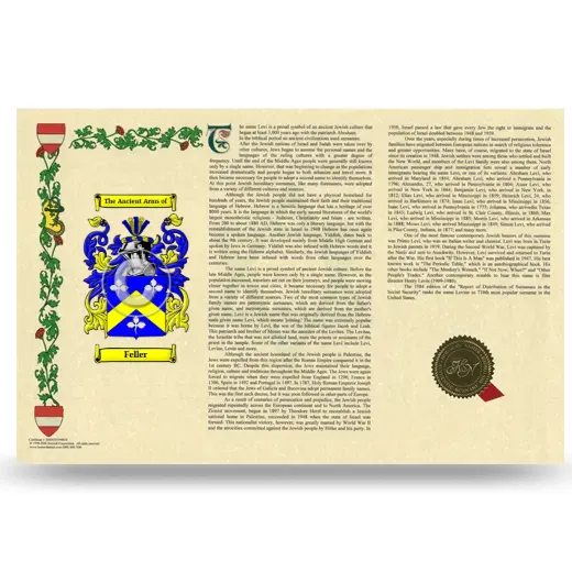 Feller Armorial History Landscape Style