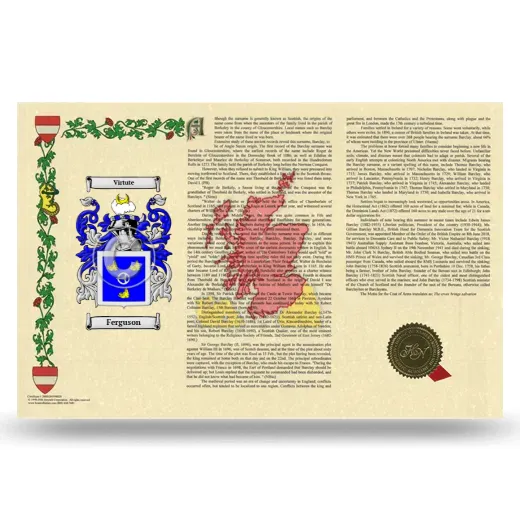 Ferguson Armorial History Landscape Style