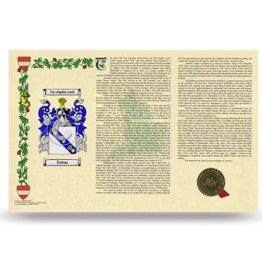 Feton Armorial History Landscape Style
