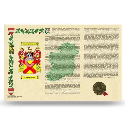 Fitz'eustace Armorial History Landscape Style