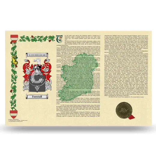 Forestall Armorial History Landscape Style