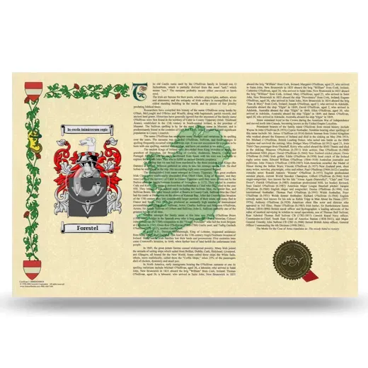 Forestel Armorial History Landscape Style