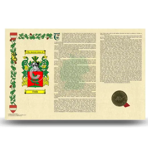 Frish Armorial History Landscape Style