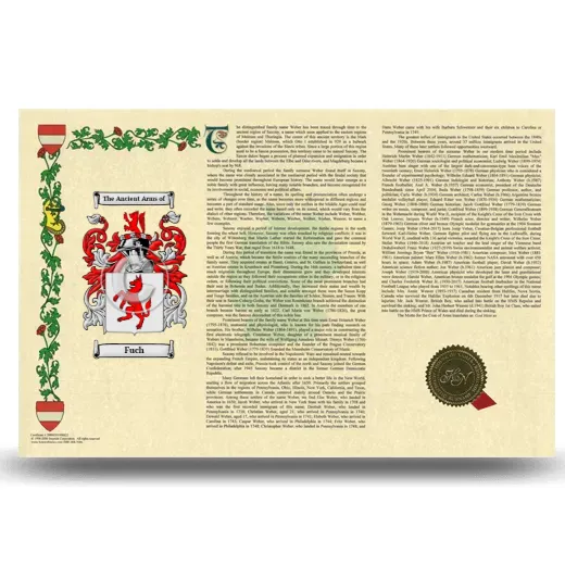 Fuch Armorial History Landscape Style