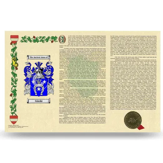 Górski Armorial History Landscape Style