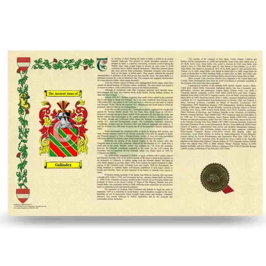 Galíndez Armorial History Landscape Style