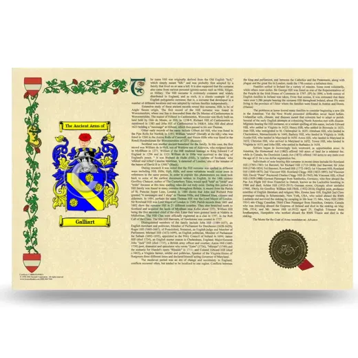 Galliart Armorial History Landscape Style