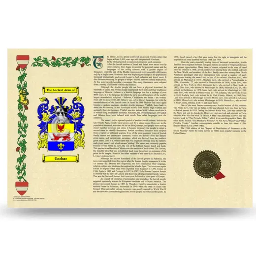 Garbar Armorial History Landscape Style