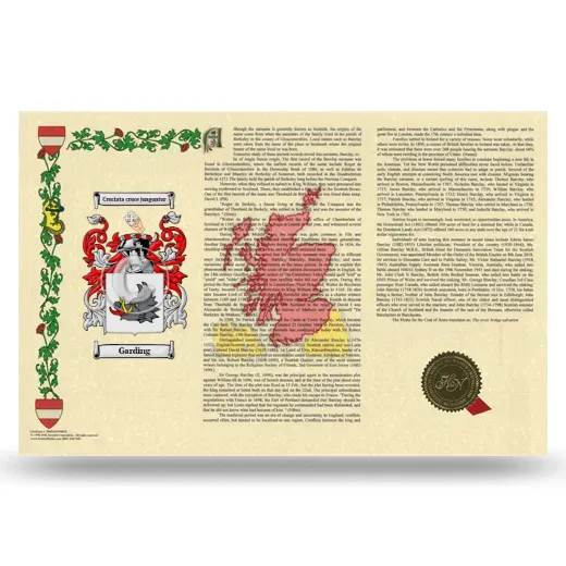 Garding Armorial History Landscape Style