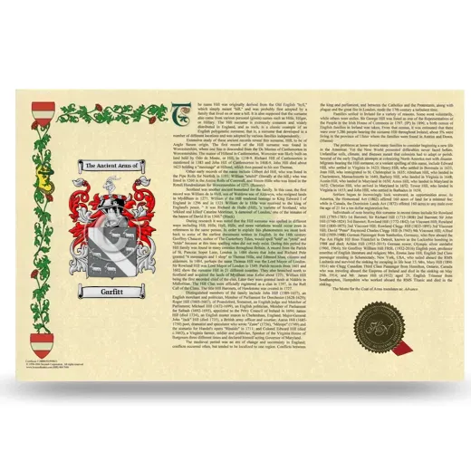 Garfitt Armorial History Landscape Style