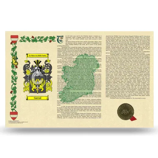 Garval Armorial History Landscape Style