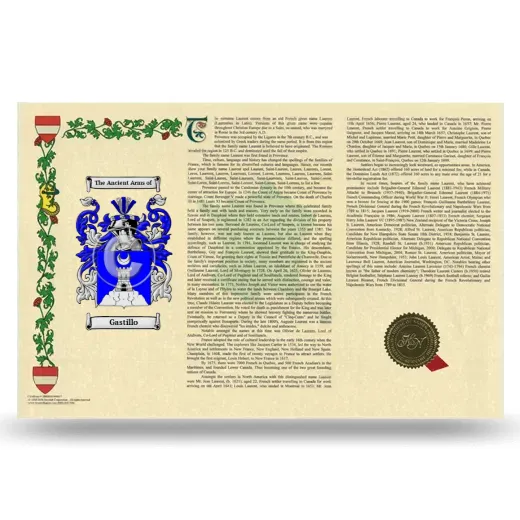 Gastillo Armorial History Landscape Style