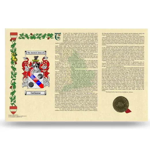 Gathorne Armorial History Landscape Style