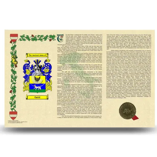 Gatti Armorial History Landscape Style