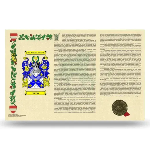 Gavín Armorial History Landscape Style