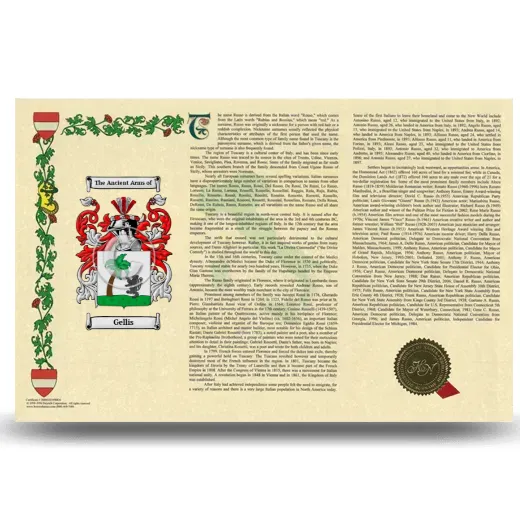 Gellis Armorial History Landscape Style