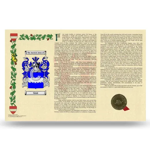 Gent Armorial History Landscape Style
