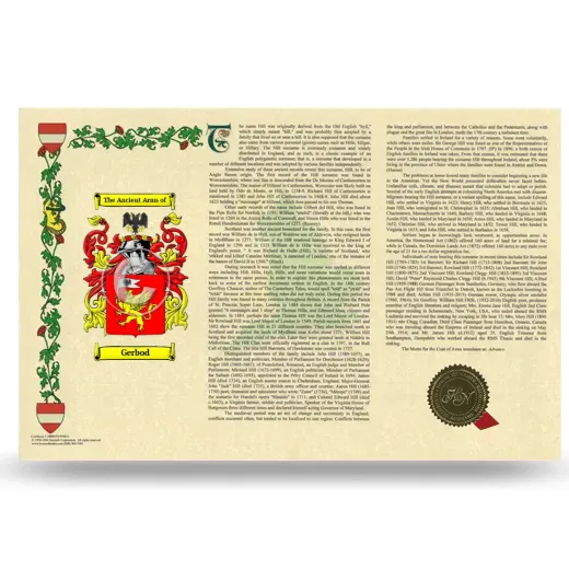 Gerbod Armorial History Landscape Style