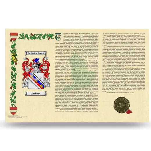 Gerlings Armorial History Landscape Style