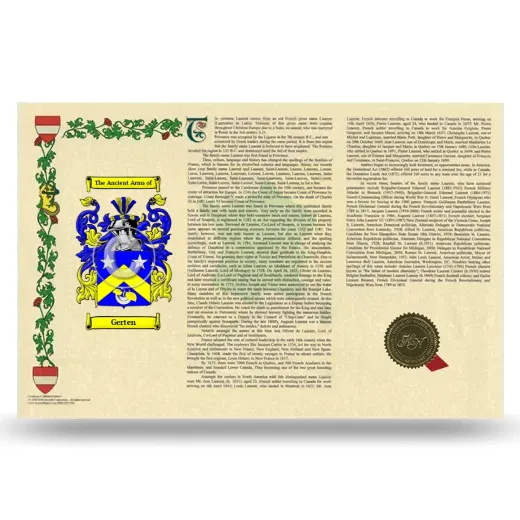 Gerten Armorial History Landscape Style