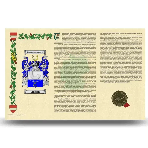 Giffhorn Armorial History Landscape Style