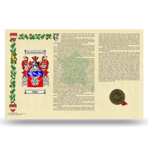 Giger Armorial History Landscape Style